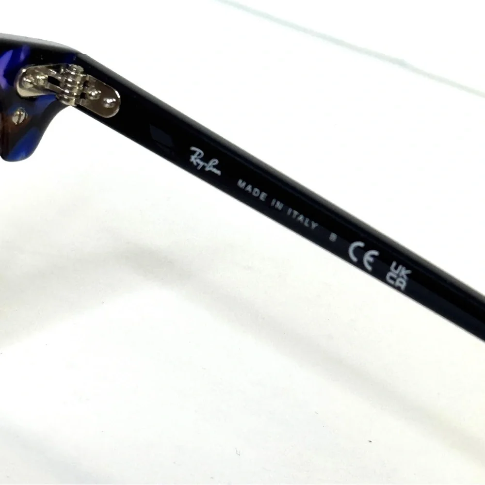 RAY BAN Clubmaster Sunglasses NEW Style RB 3016 Spotted Brown Blue